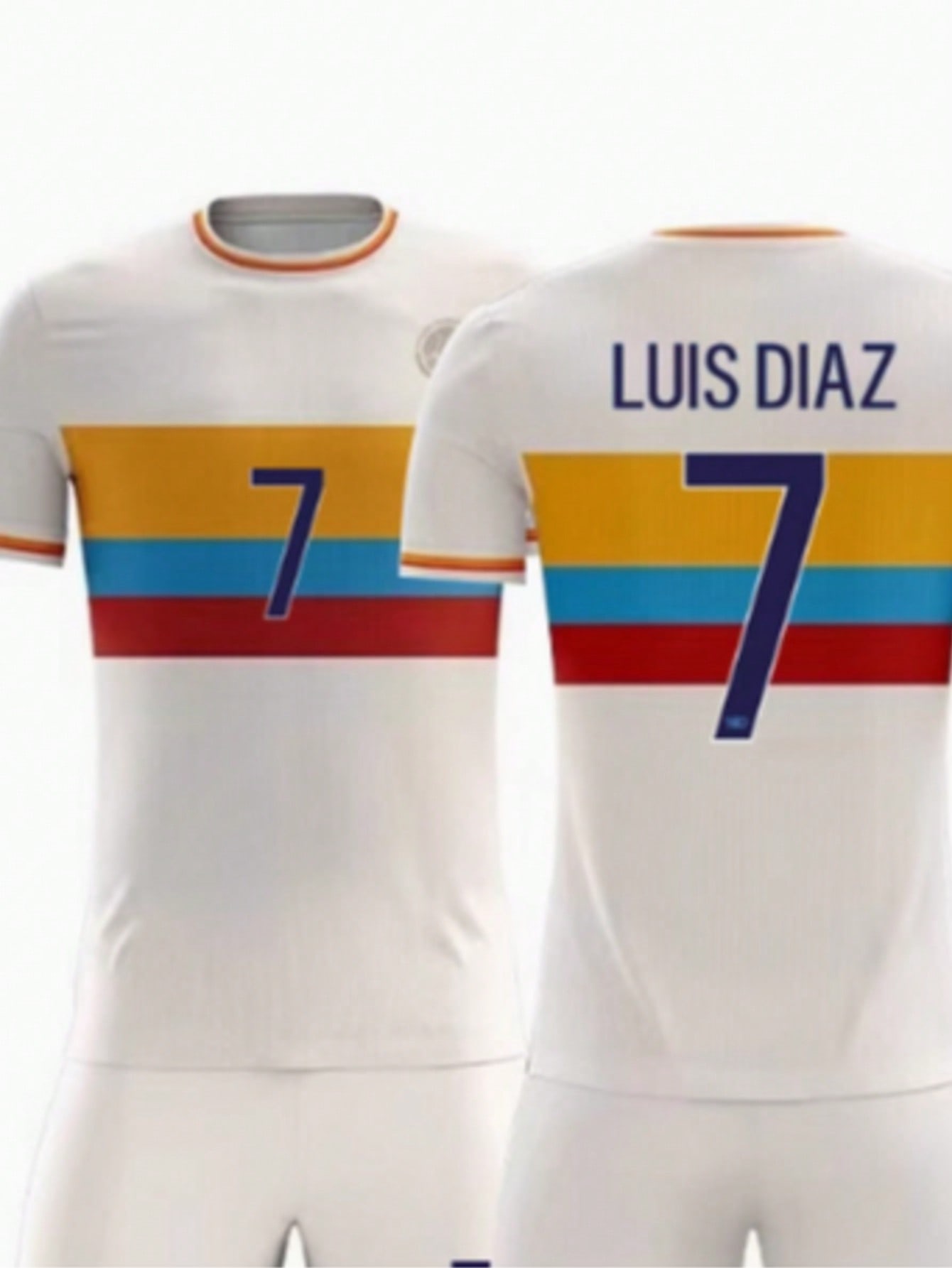 1758767971bc25a1d36151ebdf767e0ccaae383e42_thumbnail.jpg Colombia 100th Anniversary Commemorative Jersey LUIS DIAZ #72 - Image 1