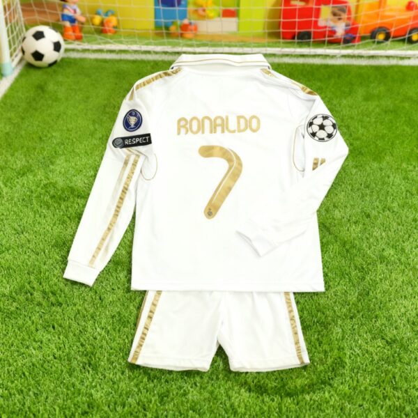 Children's Long Sleeve Set 11-12 Season Gold Stripe High Quality Soft And Comfortable Fabric