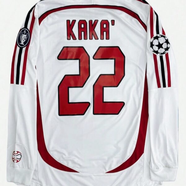 AC Milan Jersey 2006/2007 KAKA 22 Long Sleeve Retro Vintage Football Jersey Sports Top