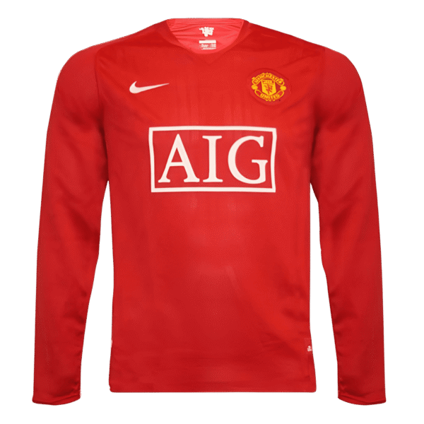 07/08 Man U Long Sleeve Home Retro Jersey