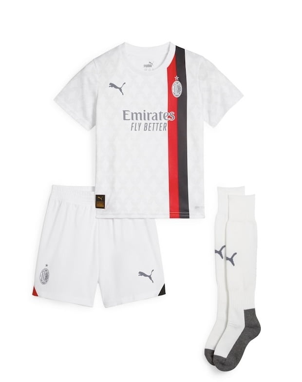 2324-Kids-AC-Milan-Away-Kit.jpg 23/24 Kids AC Milan Away Kit - Image 1