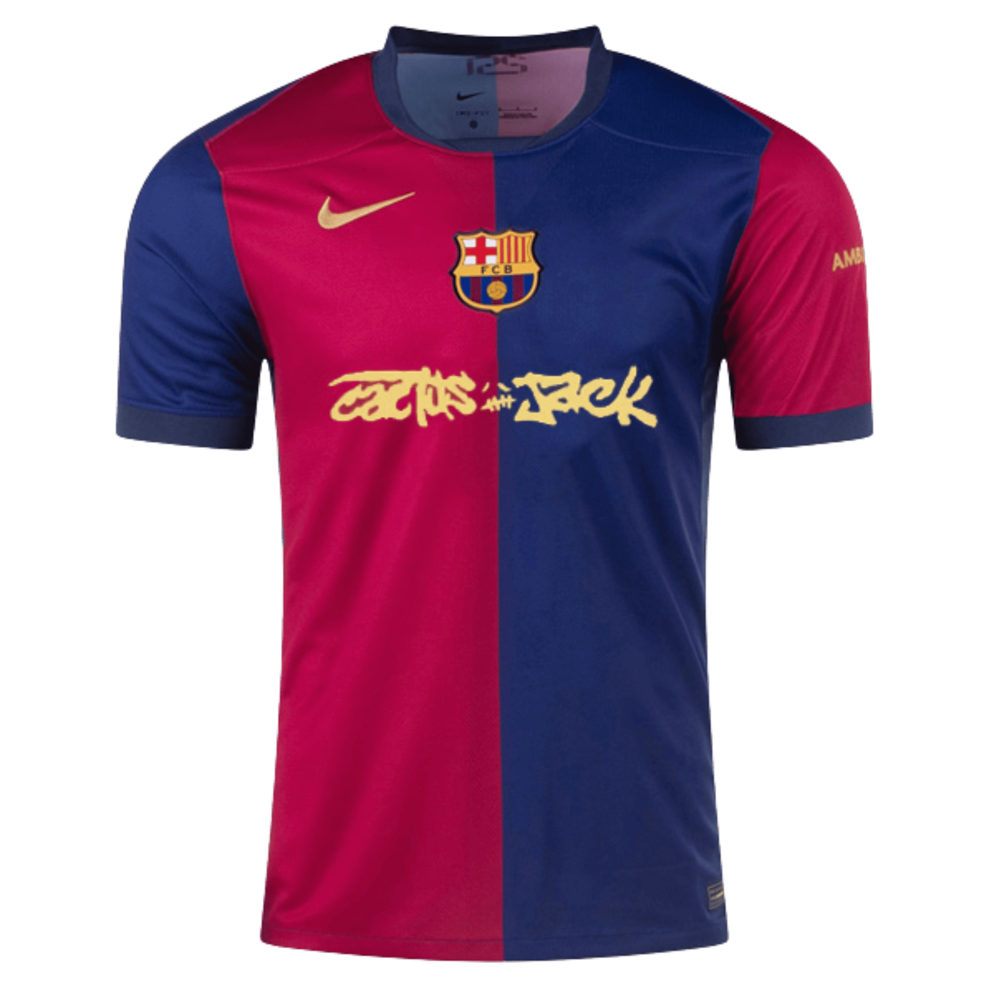 2425-Barcelona-Home-Cactus-Jack-Jersey.png 24/25 Barcelona Home Cactus Jack Jersey - Image 1