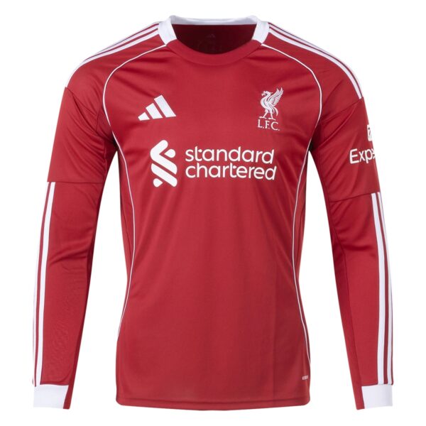 2026 Liverpool Home Long Sleeve Jersey