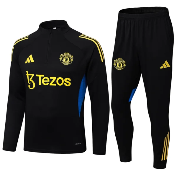 Manchester United Training Kit (sweatshirt+Pants) Black 2025-26