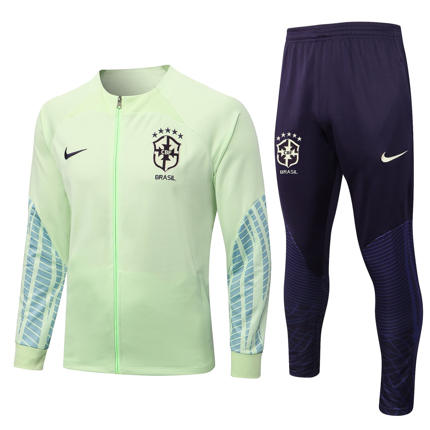 b771e208.jpg 22/23 Brazil Lime Tracksuit - Image 1