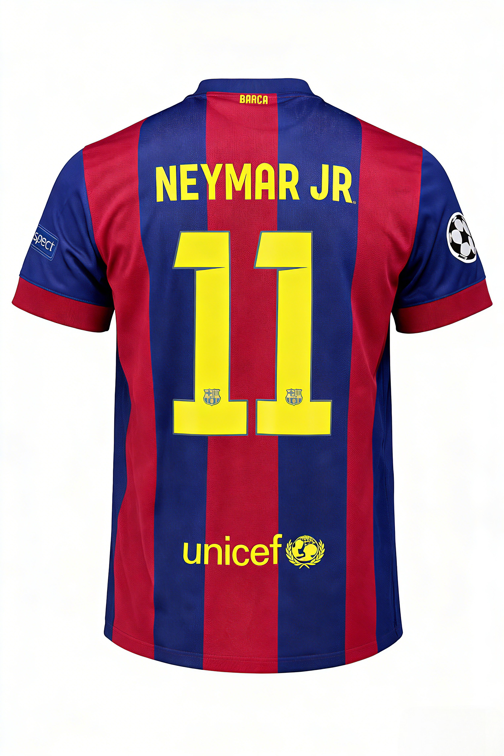 修改图片中数字上方灰色图标-1.png 1415 Barcelona Home Jersey Football Top Neyma.R JR 11 Short Sleeves Barca Retro Soccer Jersey - Image 1