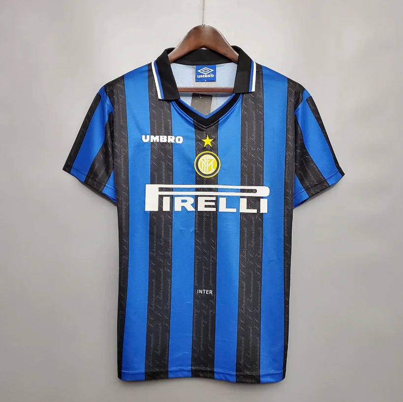 国际米兰-1997-1998-主场球衣-3.png Inter Milan 1997-1998 home shirt - Image 1