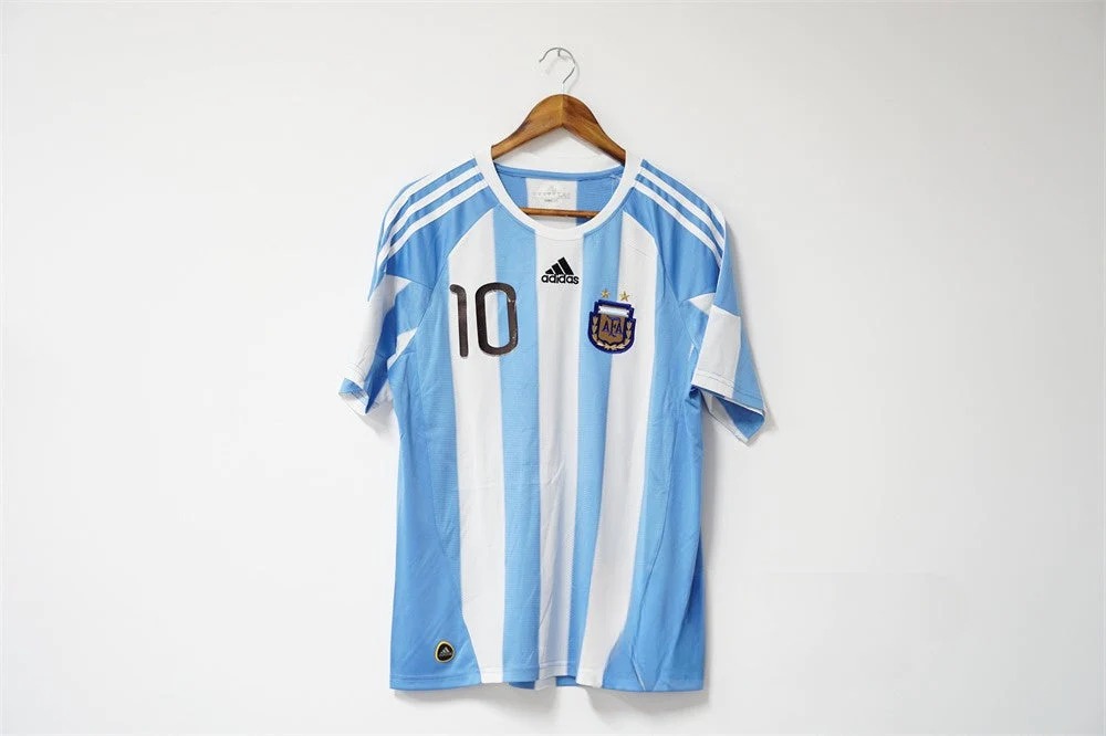 阿根廷-2010-主场球衣-4.jpg Argentina 2010 home kit - Image 1