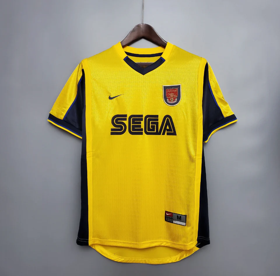 阿森纳-1999-2000-赛季客场球衣-5.png Arsenal away shirt for the 1999-2000 season - Image 1